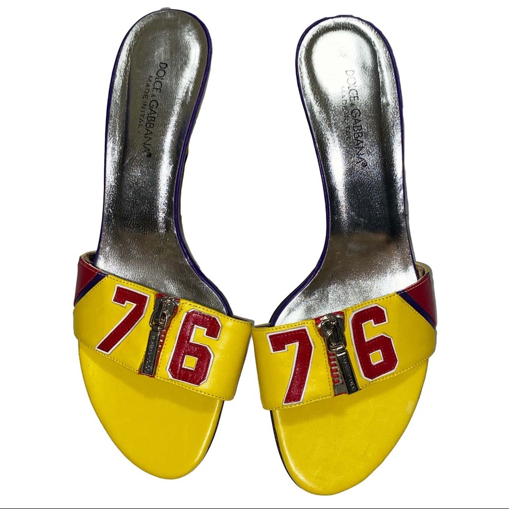 Dolce and Gabbana ‘76 Slide Sandal Heels